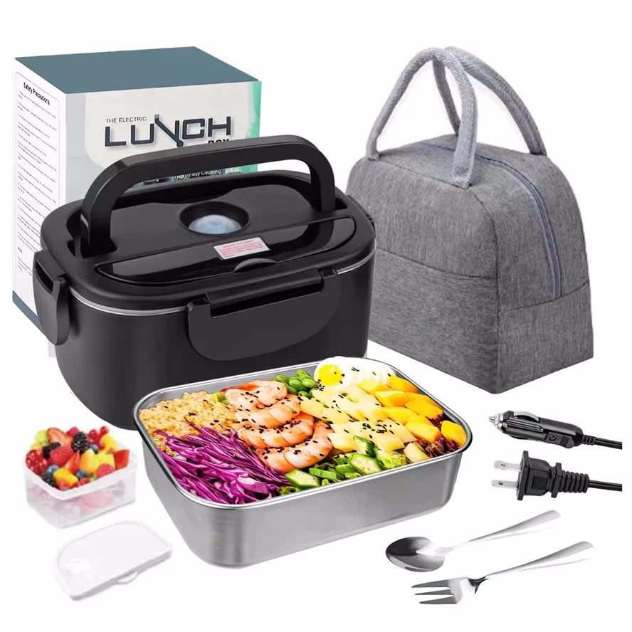 Electric Lunch Box Food Heater for Work Food Warmer for Car Truck Outdoor Containers Potable Heating lunch Box Adults Camping