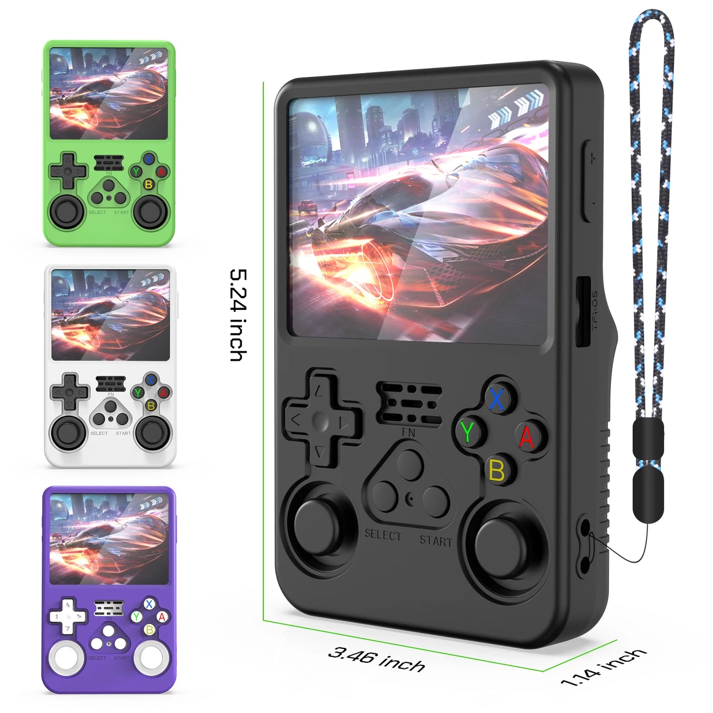 Weiche Silikonkautschuk-Hautabdeckung für R36S Retro-Handheld-Spielekonsole, Rückseitenschutzhülle für R36S-Schutzzubehör