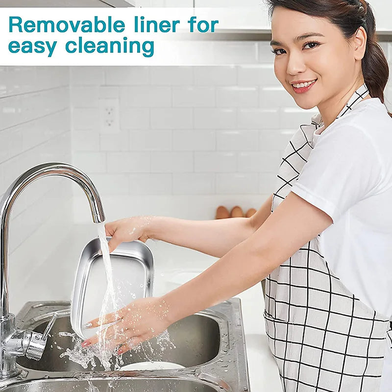 2-in-1 Elektrische Lunchbox – Auslaufsicherer Lebensmittelwärmer, Tragbar, 1.5/2/2.5 L, Edelstahlbehälter & Schnellheizsystem