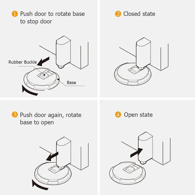Magnetischer Türstopper aus Zinklegierung – Verstellbarer Heavy Duty Türhalter