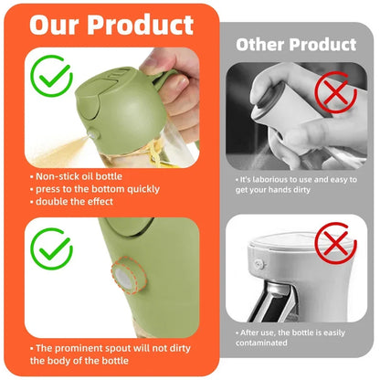 2-in-1 Öl Sprühflasche 500ml – Olivenöl Sprayer & Ausgießer für Küche