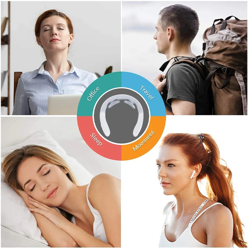 Intelligenter Nacken- & Schultermassager – Elektrische Wärmefunktion, Muskelentspannung, USB-Aufladung