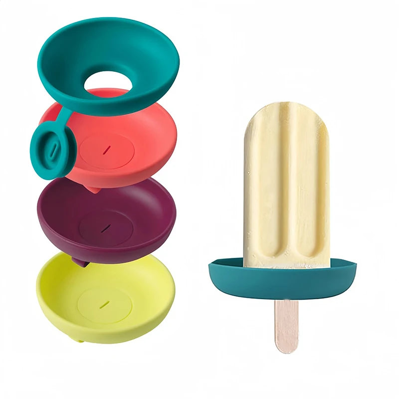 Silikon Eishalter Anti-Tropf – Wiederverwendbarer Popsicle Halter für Kinder