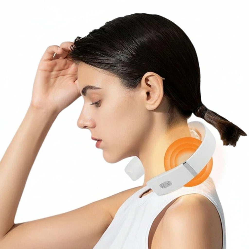 Intelligenter Nacken- & Schultermassager – Elektrische Wärmefunktion, Muskelentspannung, USB-Aufladung