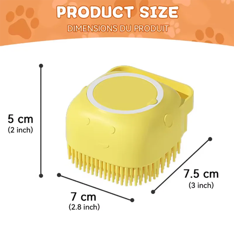Silikon Haustier Badebürste – Massage Handschuh für Hunde & Katzen