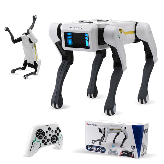 Intelligenter AI RC Roboterhund – Sprachdialog, APP-Steuerung, Programmierung, Singen & Tanzen | Interaktives Lernspielzeug für Kinder