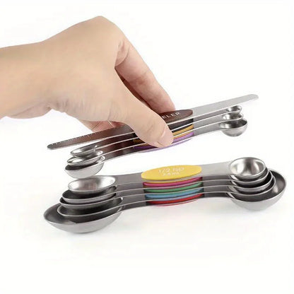 Magnet-Messlöffel Set, 9-teilig, aus Edelstahl