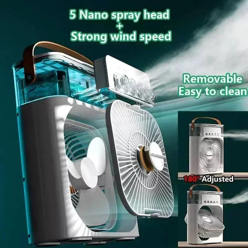Tragbarer 3-in-1 Mini Luftkühler Ventilator