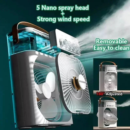 Tragbarer 3-in-1 Mini Luftkühler Ventilator