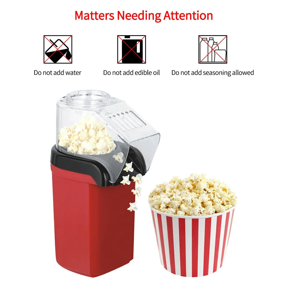 Heißluft-Popcornmaschine – Fettfreier Knabberspaß für Zuhause