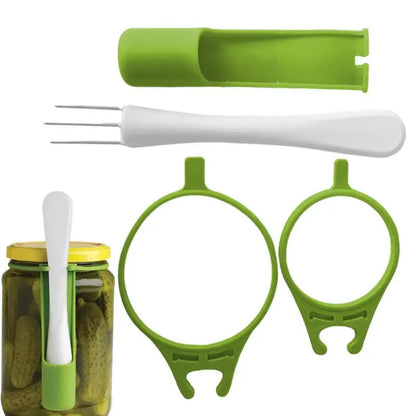 Pickle Greifer Gabel – Edelstahl Gurken- & Oliven Picker für Gläser