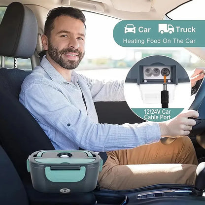 2-in-1 Elektrische Lunchbox: Schnelles Aufwärmen für Auto & Zuhause (1,5L)