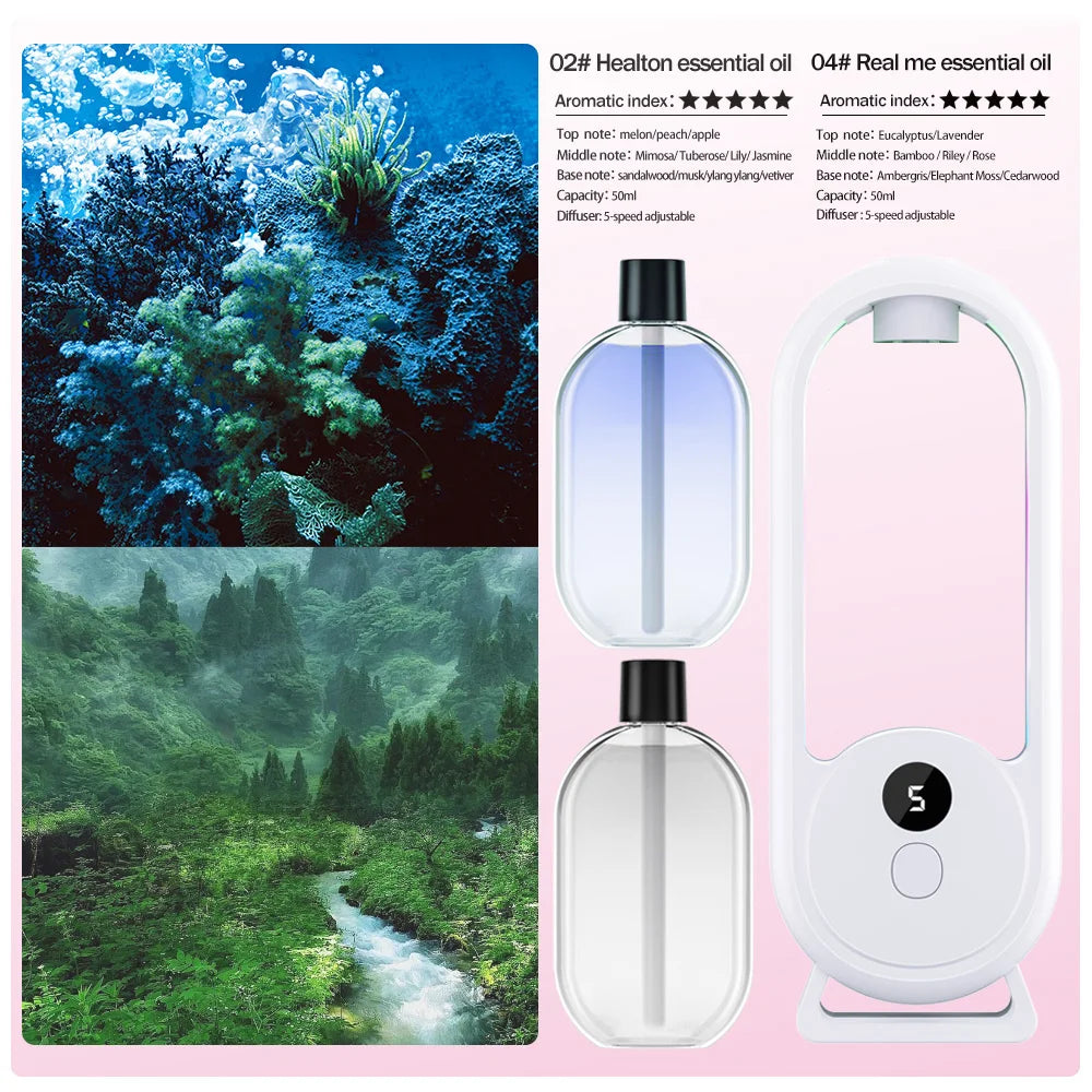 Wiederaufladbarer, tragbarer Aroma-Diffusor mit Timerfunktion