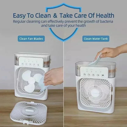 Tragbarer 3-in-1 Mini Luftkühler Ventilator