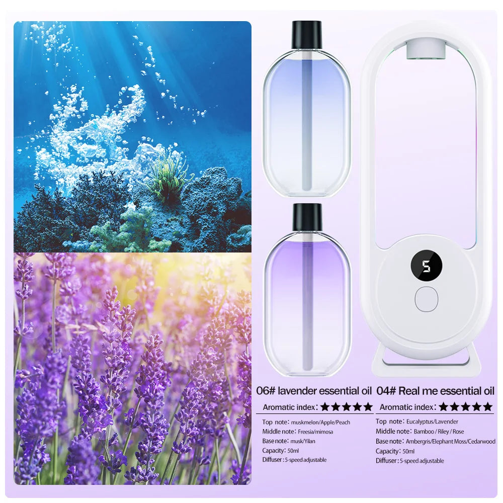 Wiederaufladbarer, tragbarer Aroma-Diffusor mit Timerfunktion