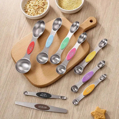 Magnet-Messlöffel Set, 9-teilig, aus Edelstahl