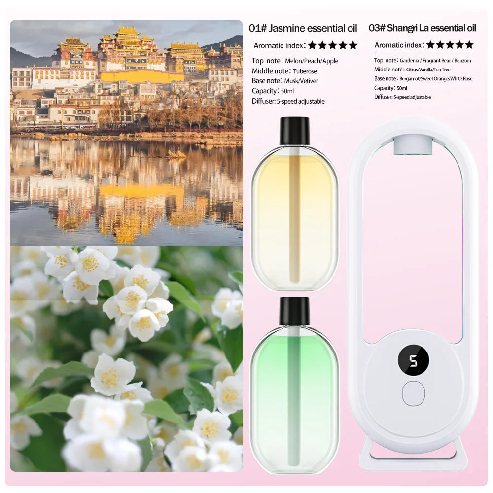 Wiederaufladbarer, tragbarer Aroma-Diffusor mit Timerfunktion