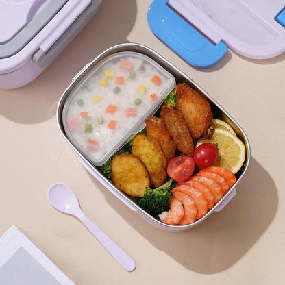 2-in-1 Elektrische Lunchbox: Schnelles Aufwärmen für Auto & Zuhause (1,5L)