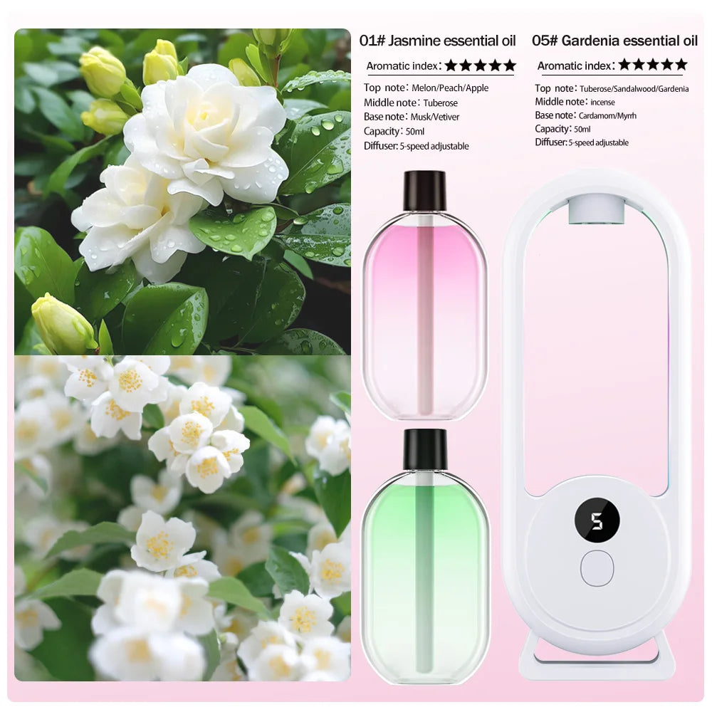 Wiederaufladbarer, tragbarer Aroma-Diffusor mit Timerfunktion