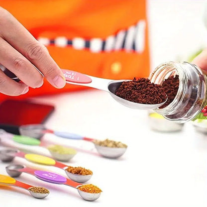 Magnet-Messlöffel Set, 9-teilig, aus Edelstahl