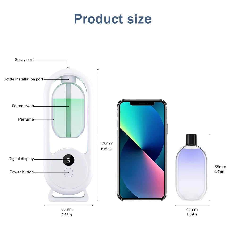 Wiederaufladbarer, tragbarer Aroma-Diffusor mit Timerfunktion