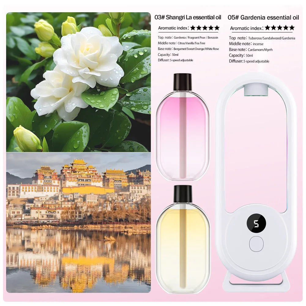 Wiederaufladbarer, tragbarer Aroma-Diffusor mit Timerfunktion