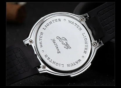 Outdoor Herren Uhr mit Windfestem Gasfeuerzeug