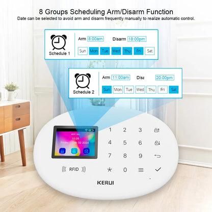 KERUI W202 Smart Alarmanlage | WLAN/GSM, Tuya & Alexa