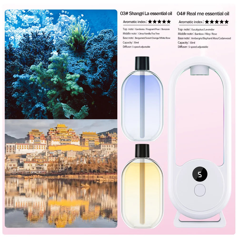 Wiederaufladbarer, tragbarer Aroma-Diffusor mit Timerfunktion