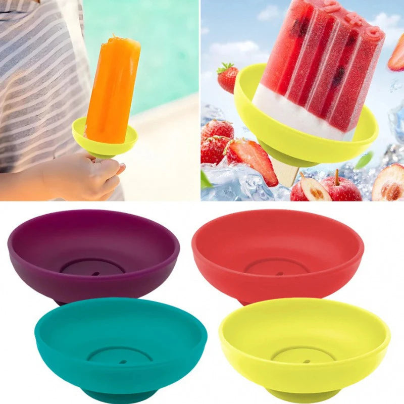 Silikon Eishalter Anti-Tropf – Wiederverwendbarer Popsicle Halter für Kinder
