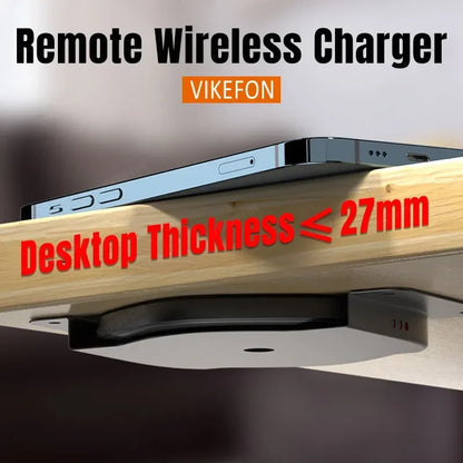 Verstecktes 15W Wireless Ladegerät – 27mm Einbau Tisch Ladestation