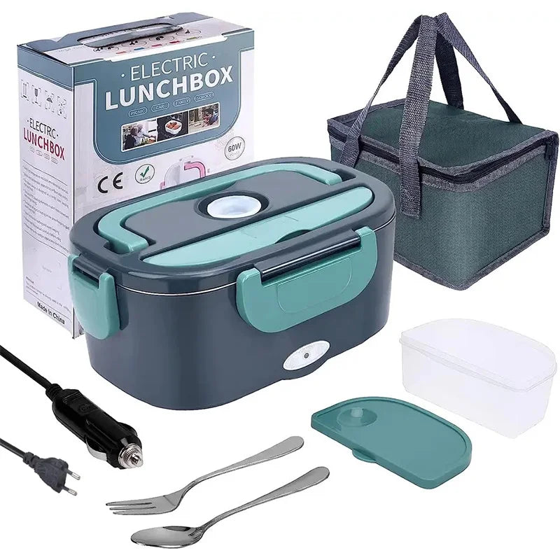 2-in-1 Elektrische Lunchbox: Schnelles Aufwärmen für Auto & Zuhause (1,5L)
