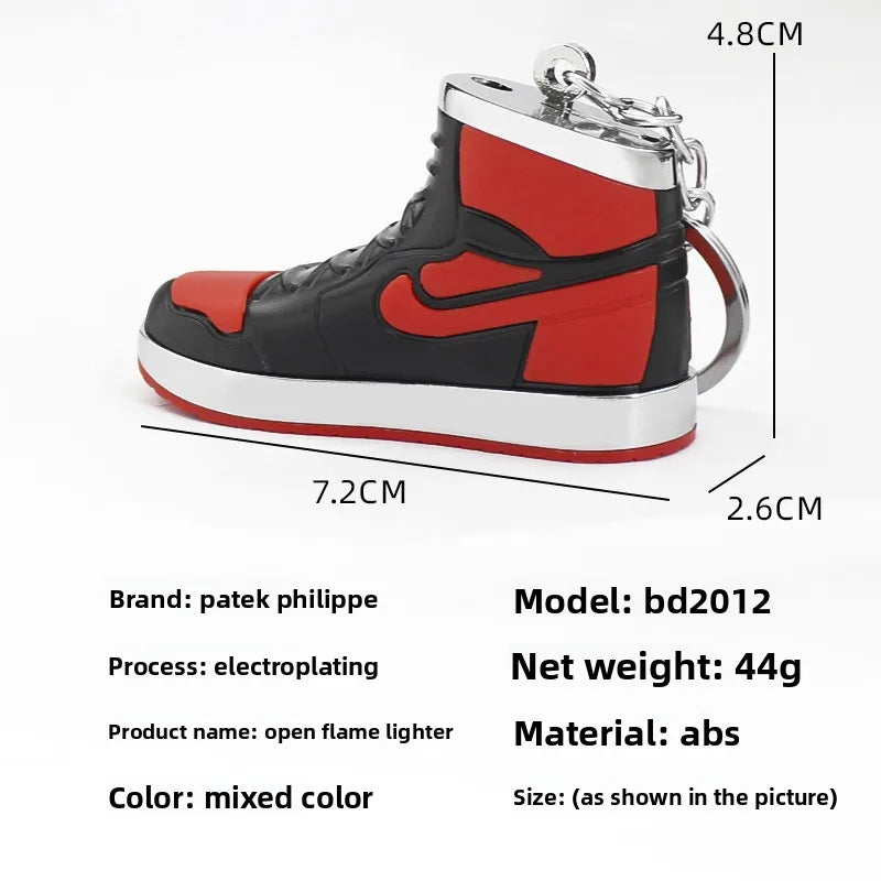 Schuhförmiges Schlüsselanhänger-Feuerzeug – Tragbares Butan Mini-Feuerzeug
