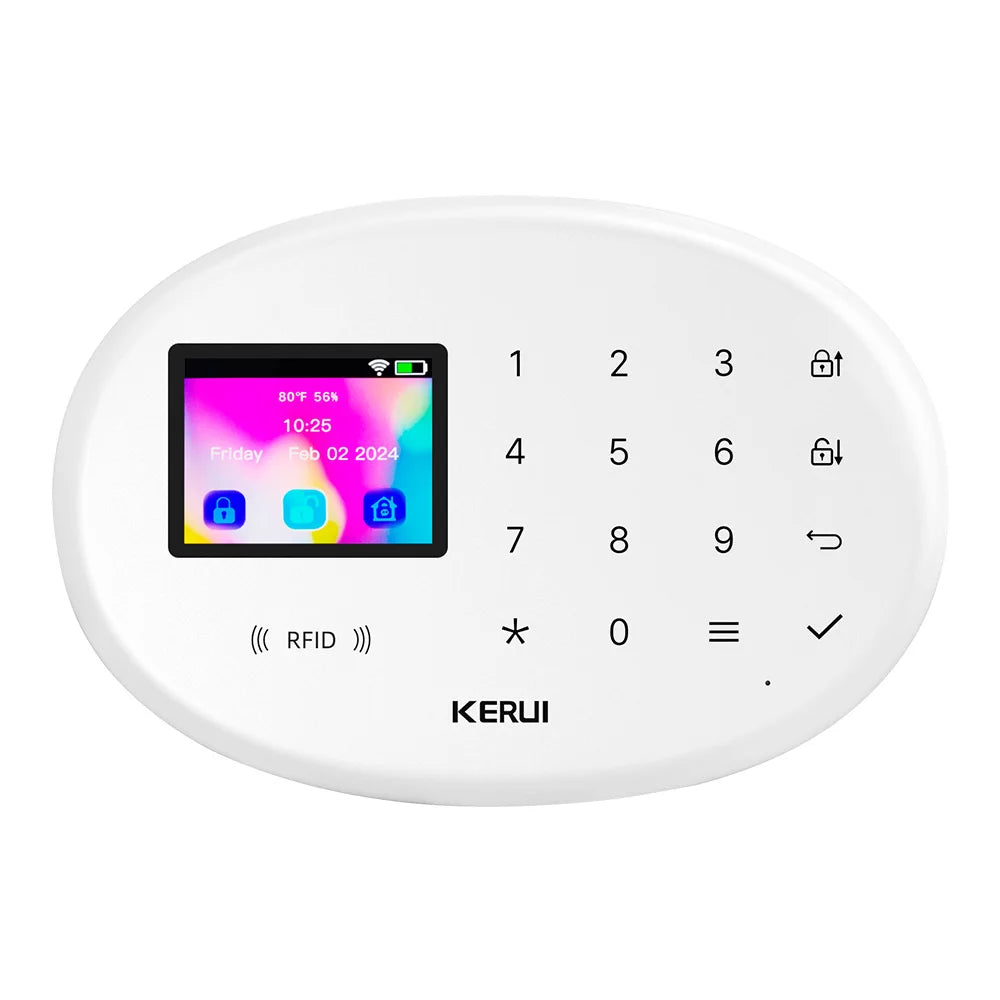 KERUI W202 Smart Home Alarmanlage – Drahtloses WiFi/GSM Alarmsystem mit Türsensor, Bewegungssensor, 80dB Sirene, Tuya kompatibel & Alexa Unterstützung