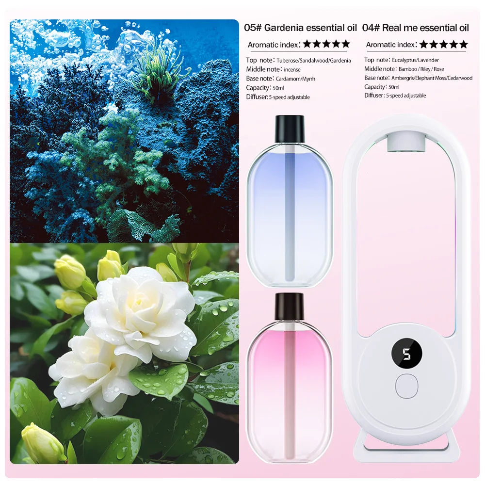 Wiederaufladbarer, tragbarer Aroma-Diffusor mit Timerfunktion