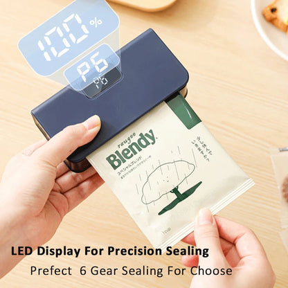 Mini USB Beutelverschweißer 2-in-1 – Wiederaufladbarer Folienschweißer mit LED Display