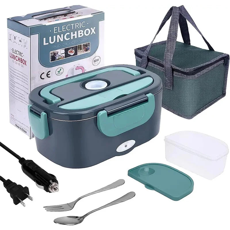 2-in-1 Elektrische Lunchbox: Schnelles Aufwärmen für Auto & Zuhause (1,5L)