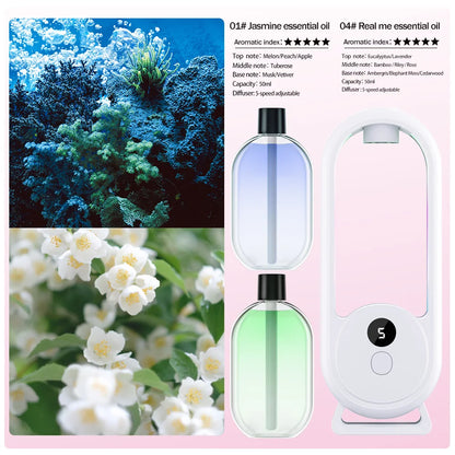 Wiederaufladbarer Aroma Diffusor - Tragbar & mit Timer
